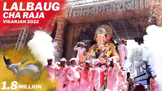 LALBAUGCHA RAJA VISARJAN 2022  MUST WATCH🤩  Ganesh Utsav 2022 [upl. by Pronty]