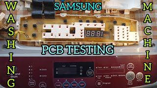 SAMSUNG WASHING MACHINE PCB TESTING AND CONNECTIONS new youtubevideo washingmachines pcbrepair [upl. by Cantu114]