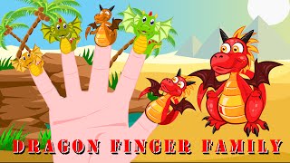 Dragon Finger Family  English Nursery Rhyme for Kids [upl. by Helbonia]