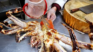 New York City Food  The BEST ALASKAN KING CRAB DISHES Brooklyn Seafood NYC [upl. by Yelrebmyk]