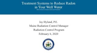 Treatment Systems to Reduce Radon and Radionuclides in Your Well Water [upl. by Fitton]