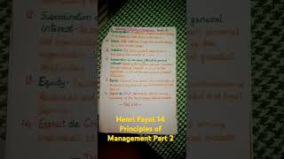 Henri Fayol Principles of Management Part 2 shortsytstudioyoutubeshorts ugcnetmanagement jrfnet [upl. by Sevy533]