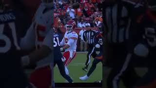 Pat Mahomes No Look Pass 👀 [upl. by Araem509]