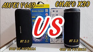 COMPARATIVO AWEI Y669 VS OHAYO X30 [upl. by Amena733]