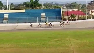 Cycling 500m 50 crash Trinidad Robin Samuel Simon Spicer [upl. by Nilerual632]