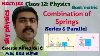 Combination of SpringsseriesparallelUnit 10Oscillations11 PhysicsTamilsky physics [upl. by Sybille331]