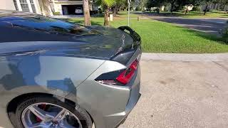 C8 corvette weathertech grey matts installed [upl. by Lorn]