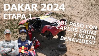 DAKAR 2024 ¡Fin de la Etapa 1 Carlos Sainz y Kevin Benavides declaran Disponible en español [upl. by Riocard740]