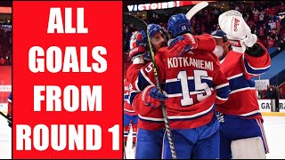 All Montreal Canadiens Goals From Round 1  202021 Stanley Cup Playoffs HD Séries Eliminatoires [upl. by Shaylah671]