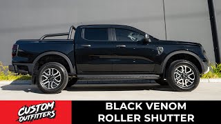 Black Venom Roller Shutter Next Gen Ford Ranger Sport V6 Options for Tub Rack Sports Bar Cross Bar [upl. by Ardnwahsal858]