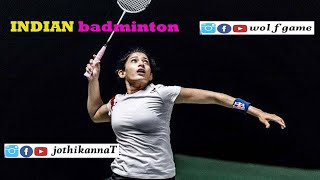 badminton doubles 2220 indiansports badmintontrickshot badmintonmatch jothikannat wolfgame [upl. by Hetty]