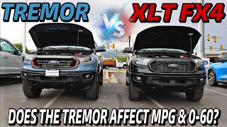 2023 Ford Ranger Lariat Tremor VS XLT FX4 MPG amp 060 Test Does The Tremor Really Get Worse MPG [upl. by Konstanze]