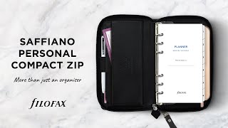 Plan your finances in style with Filofax Saffiano Personal Compact Zip [upl. by Nahsez]