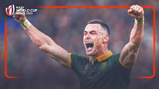 EPIC fulltime scenes  New Zealand v South Africa  Rugby World Cup 2023 final [upl. by Oigroeg]