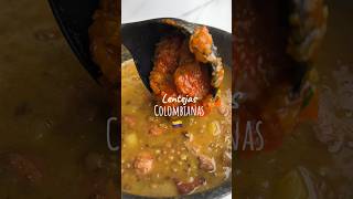 LENTEJAS COLOMBIANAS 🇨🇴👨🏻‍🍳 lentejas lentejasconchorizo recetas colombia [upl. by Ilahsiav900]