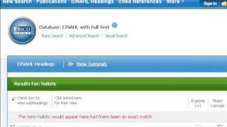 Using CINAHL headings [upl. by Gamber749]