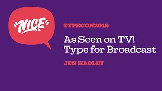 As Seen on TV Type for Broadcast — Jen Hadley [upl. by Shotton921]