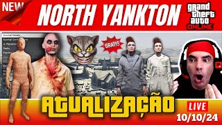 GTA V ONLINE ATUALIZAÇÃO 10102024 NORTH YANKTON OVNIS FANTASMAS TRAJES GHOST E MÚMIA GRÁTIS [upl. by Jerrylee]