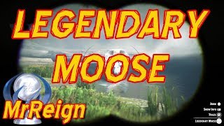 Red Dead Redemption 2  Hunting The Legendary Moose  Moose Antler Trinket [upl. by Enened739]