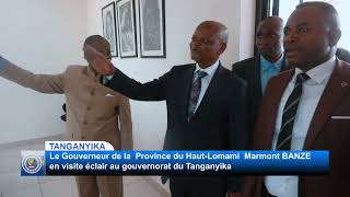 En visite officielle à Kalemie  le Gouverneur de la Province du HautLomami MARMONT BANZE [upl. by Ilegna]