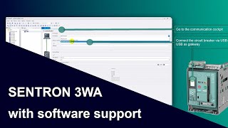 How can I test the SENTRON 3WA air circuit breaker with software support [upl. by Lodnar228]