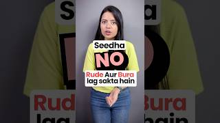 Seedha quotNOquot kehna Rude Lag Sakta Hai Learn Polite English Phrases hinditoenglish learnenglish [upl. by Eidas]