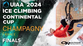 UIAA 2024 Ice Climbing Continental Cup  France  FINALS [upl. by Akenot]