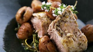 Recette  Filet mignon de porc rôti aux marrons [upl. by Allebram]