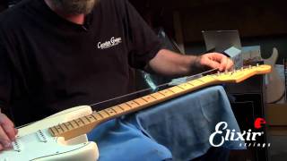 How to Restring your Stratocaster with John Carruthers  ELIXIR Strings [upl. by Nohsreg]