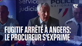 Fugitif arrêté près dAngers la conférence de presse de la gendarmerie et du procureur [upl. by Eldnik92]