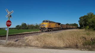 UP 6153 Leads Edgewater Empties from Sheboygan 9302024 [upl. by Elagiba121]