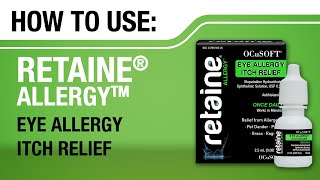 HOW TO Use Retaine Allergy by OCuSOFT [upl. by Siroved]