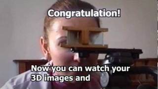 How to watch 3D movies without expensive hardware Reflecting Stereoscope [upl. by Leahsim]