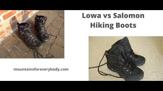 Lowa vs Salomon Hiking Boots [upl. by Frerichs]