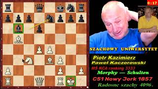 SzachyPaweł Morphy ćwiczy 21 C62 RS4096 [upl. by Bili]