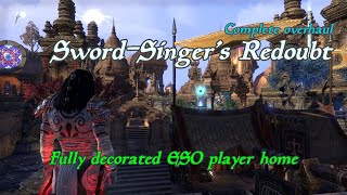 Elder Scrolls Online  Fully decorated SwordSingers Redoubt player home [upl. by Eveiveneg825]