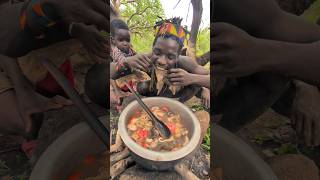 Its breakfast Meals🍲Family hadza Enjoying Favorite food So delicious 😋 Todayculture [upl. by Emorej]