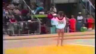 1972 Olympics Olga Korbut URS EF FLoor full routine good sound [upl. by Denyse656]