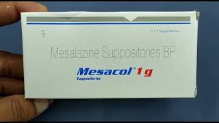 Mesacol 1g Suppositories  Mesalazine Suppositories BP  Mesacol 1gm Suppositories Uses Side effects [upl. by Yssej]