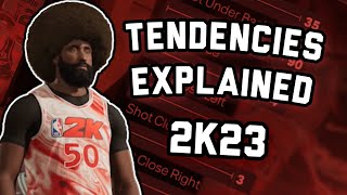 Tendencies Explained For NBA2K23 l FULL BREAKDOWN [upl. by Reinert]