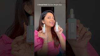 Trying The LOreal Paris Glycolic Bright Serum amp Eye Serum ad [upl. by Berlyn]