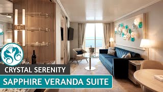 Crystal Serenity  Sapphire Veranda Suite  Full Suite Tour amp Review  4K [upl. by Fabyola]