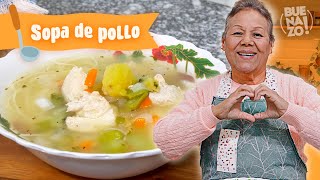 ¿Cómo preparar una SOPA de POLLO Receta fácil y rápida  Buenazo [upl. by Asirret]