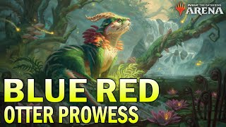 UR Elusive Otter Prowess  Standard  Mythic Push MTG Arena BO1 [upl. by Aidua]