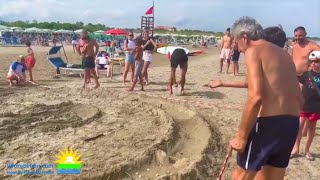 VIDEO Alberoni Venezia 🏁 Super pista per le gare di biglie in spiaggia 😍 Lido Oro Benon [upl. by Milstone]