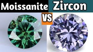 Moissanite Vs Zircon Which is best Gemstone [upl. by Retla39]