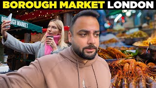 Exploring Londons Oldest Market  Borough Market Food Tour  Indian Polish Vlogs [upl. by Oina426]