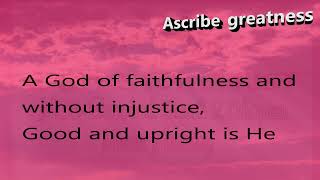 Ascribe Greatness instrumental with Lyrics shortened [upl. by Aiahc]