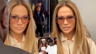 Watch Jennifer Lopezs Face Drop When Questioned About Diddy [upl. by Evita]