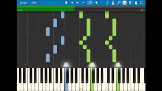 Deltarune  Castletown Empty Synthesia  Piano Arrangement  Toby Fox  By Ear [upl. by Gurango]